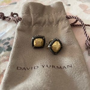 David Yurman Gold Dome studs